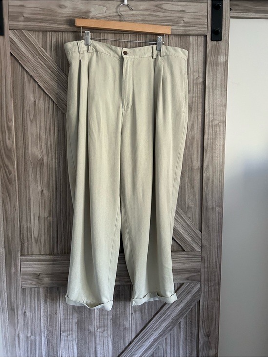 Tommy Bahama Other - Tommy Bahama 100% Silk Pleated Chinos in Light Khaki